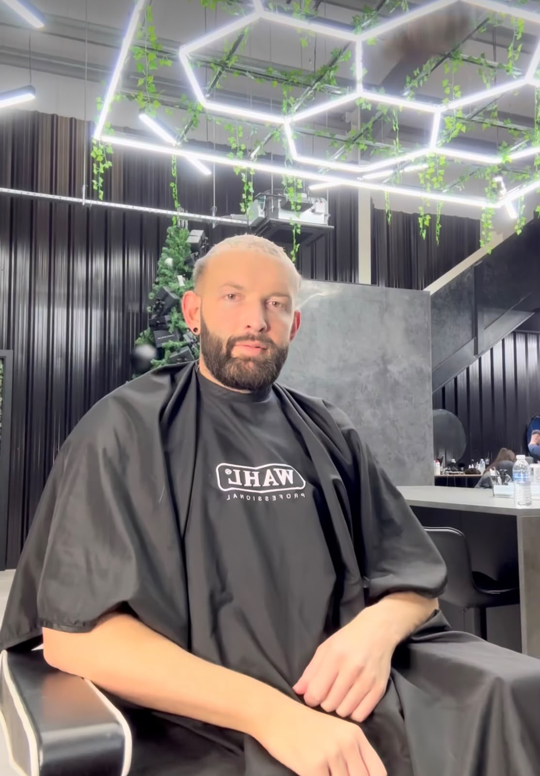 Tom Walker, founder of Hair Repair Club, before his own hair system